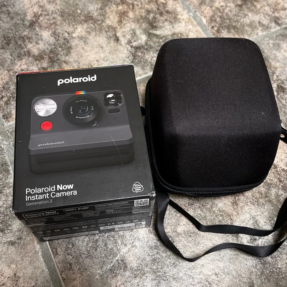 Polaroid Now Instant Camera with Case